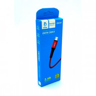 Кабель USB - microUSB VDENMENV (DENMEN) D25V 2.4 A красный