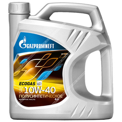 Масло моторное 10w40 Gazpromneft ECOGAS полусинтетическое 4л