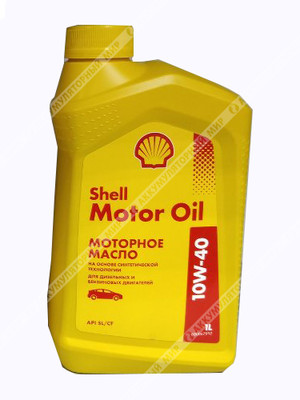 Масло моторное 10W40 Shell Motor Oil полусинтетическое 1л