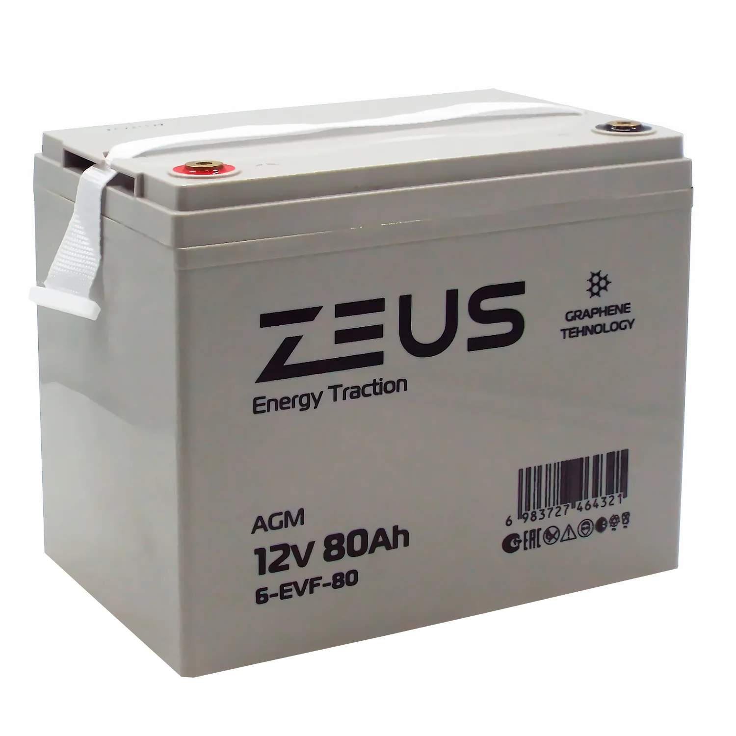 Аккумулятор ZEUS 6-EVF-80 (12V80Ah) тяговый