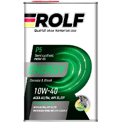 Масло моторное ROLF Energy 10W-40 SL/CF, 1л Фото 1