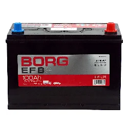 Аккумулятор BORG EFB Asia 100 Ач о.п. Фото 1