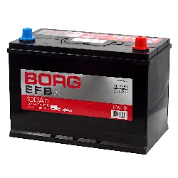 Аккумулятор BORG EFB Asia 100 Ач о.п. Фото 1
