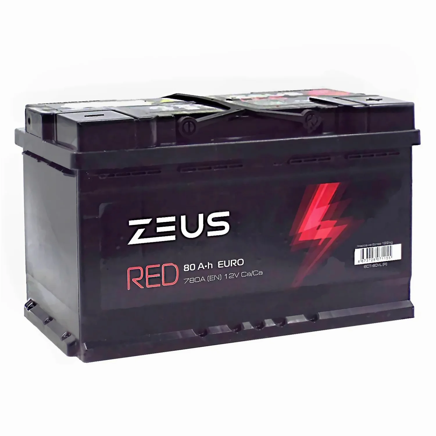 Аккумулятор ZEUS RED 80 Ач о.п.