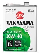 Масло моторное 10w40 TAKAYAMA  A3/B4 SL полусинтетическое 4л