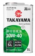 Масло моторное 10w40 TAKAYAMA  A3/B4 SL полусинтетическое 1л