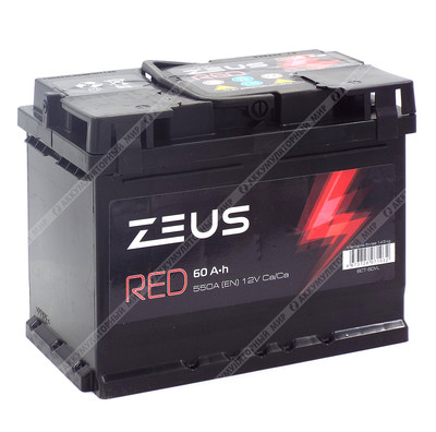 Аккумулятор ZEUS RED 60 Ач п.п. Уценка!