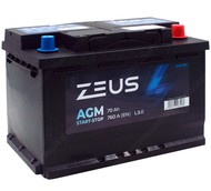 Аккумулятор ZEUS AGM 70 Ач о.п.