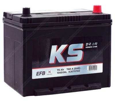 Аккумулятор KS EFB Asia 105D26L 75 Ач о.п.