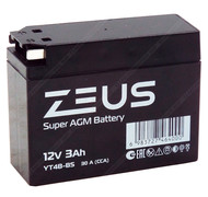 Аккумулятор ZEUS SUPER AGM 3 Ач о.п. (YT4B-BS)