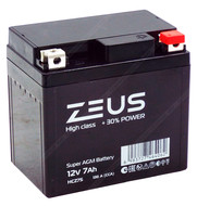 Аккумулятор ZEUS HIGH CLASS AGM 7 Ач о.п. (HCZ7S)