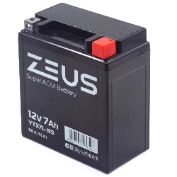 Аккумулятор ZEUS SUPER AGM 7 Ач о.п. (YTX7L-BS) Фото 1