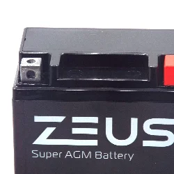 Аккумулятор ZEUS SUPER AGM 7 Ач о.п. (YTX7L-BS) Фото 1