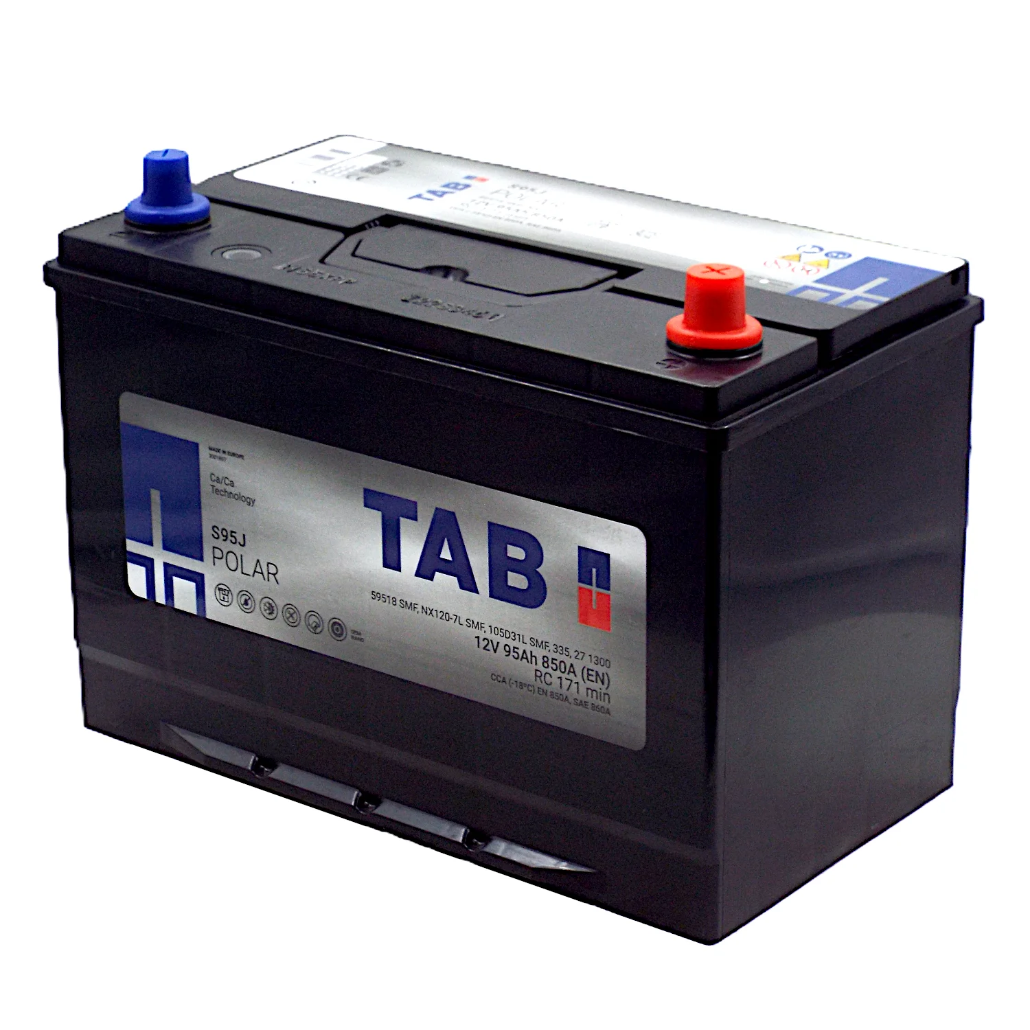 Аккумулятор TAB Роlar S95J Asia 95 Ач о.п. Фото 1