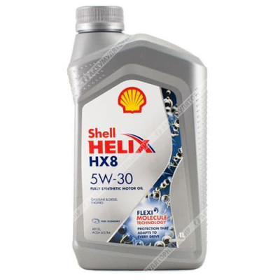 Масло моторное 5W30 Shell Helix HX8 синтетическое 1л