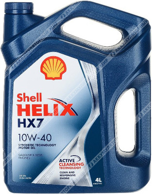 Масло моторное 10W40 Shell Helix HX7 полусинтетическое 4л