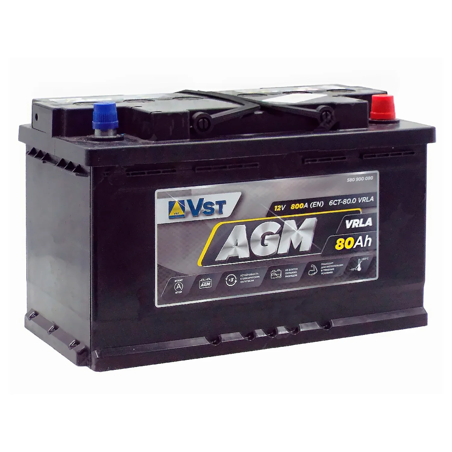 Аккумулятор VST AGM 80 Ач о.п. РАСПРОДАЖА