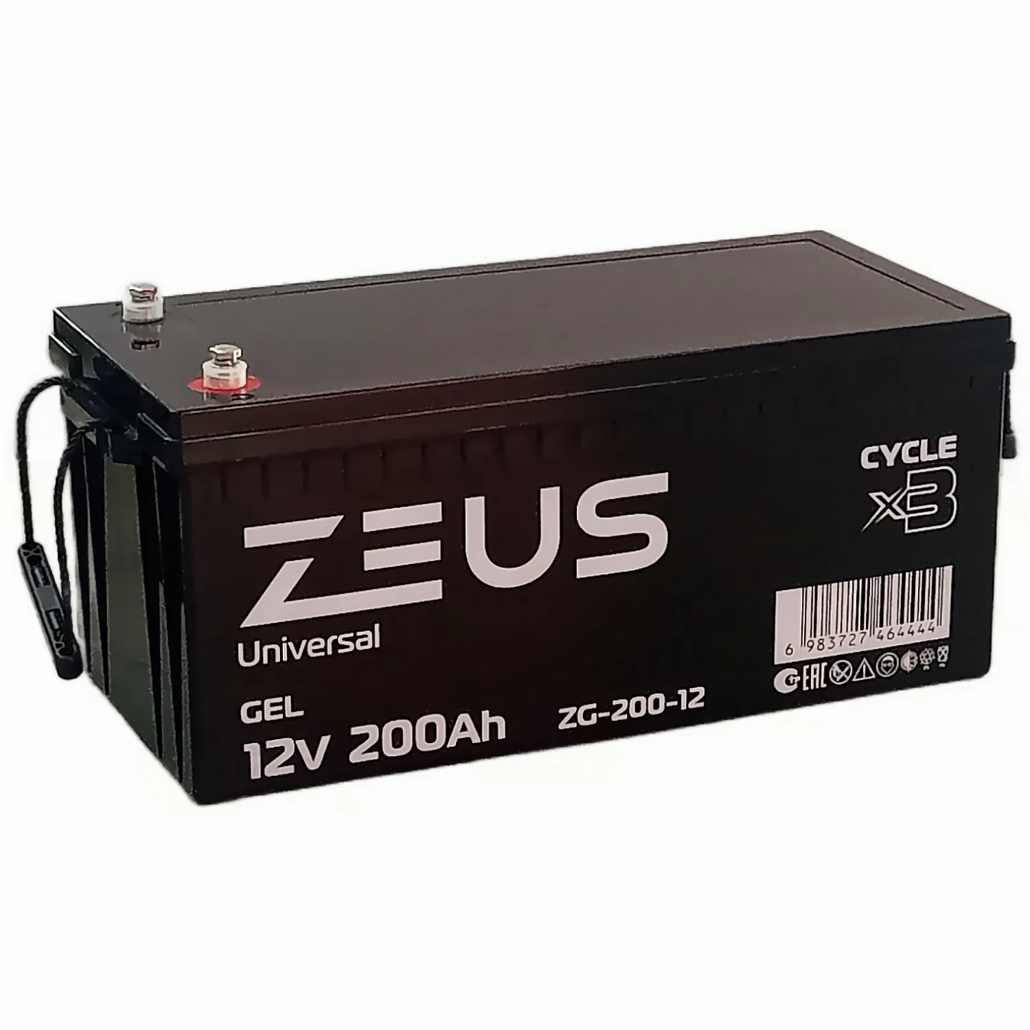 Аккумулятор ZEUS ZG-200-12 GEL (12V200Ah) универсальный Фото 1