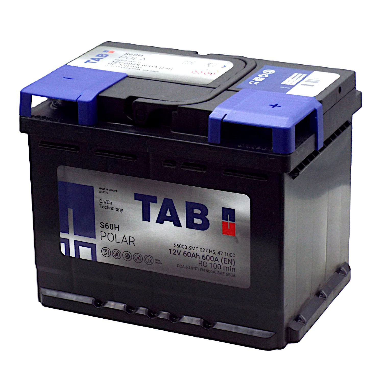 Аккумулятор TAB Роlar SMF S60H 60 Ач о.п. Фото 1