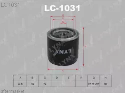 Фильтр масляный LYNX LC-1031 (W920/21, GB-102, SM102) GAZ / LADA Фото 1
