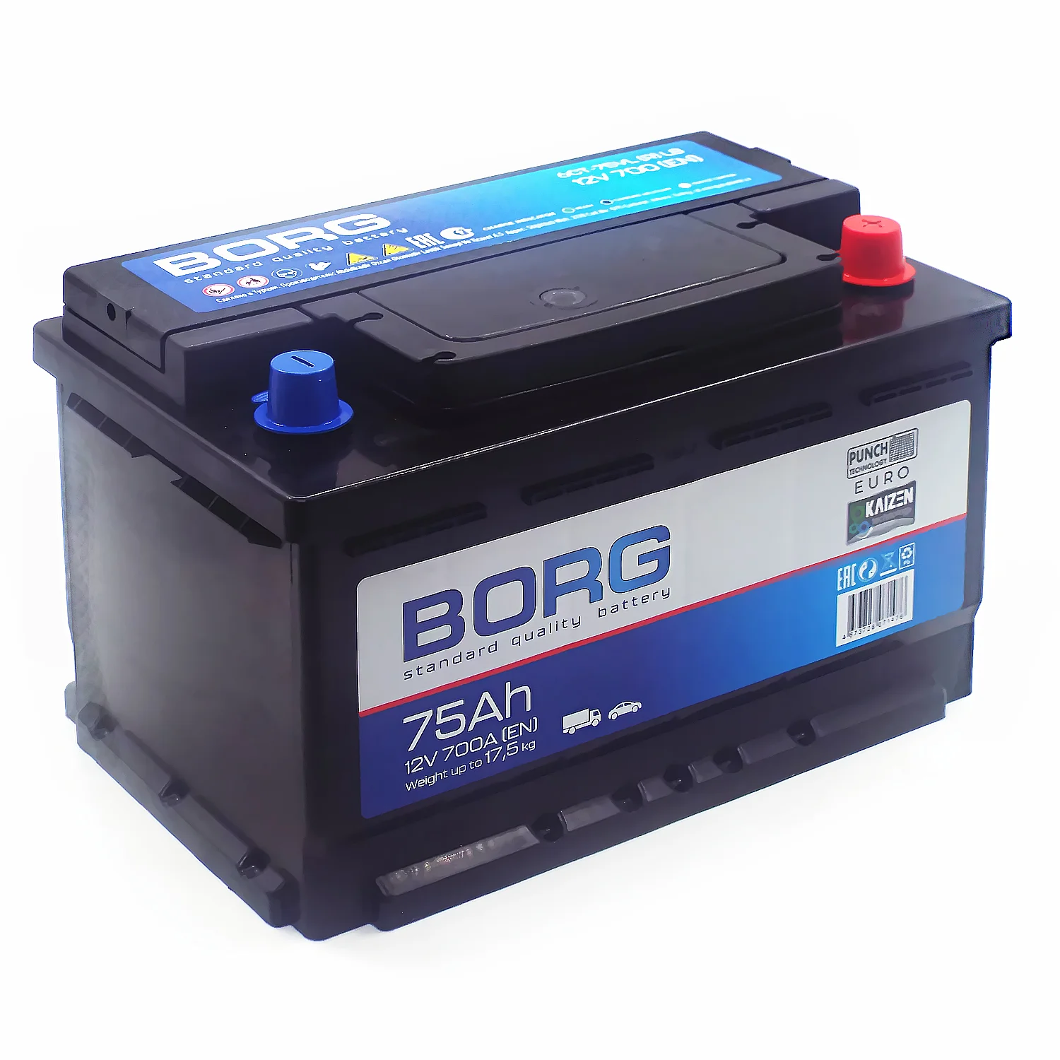 Аккумулятор BORG Standard LB 75 Ач о.п. (ТУРЦИЯ) РАСПРОДАЖА