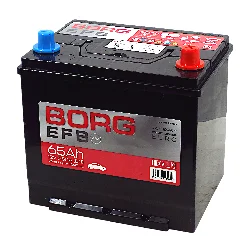 Аккумулятор BORG EFB Asia 65 Ач о.п. Фото 1