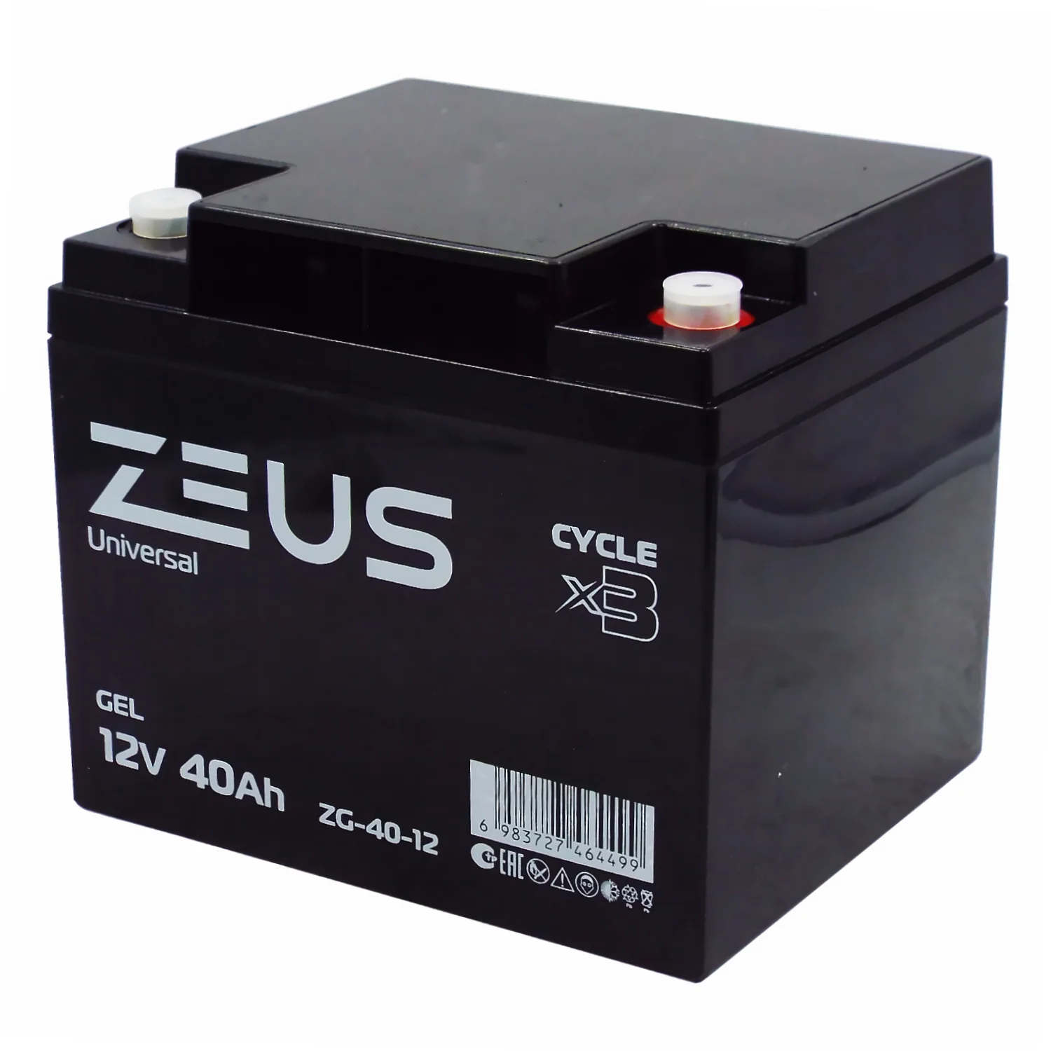 Аккумулятор ZEUS ZG-40-12 GEL (12V40Ah) универсальный Фото 1