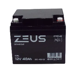 Аккумулятор ZEUS ZG-40-12 GEL (12V40Ah) универсальный Фото 1