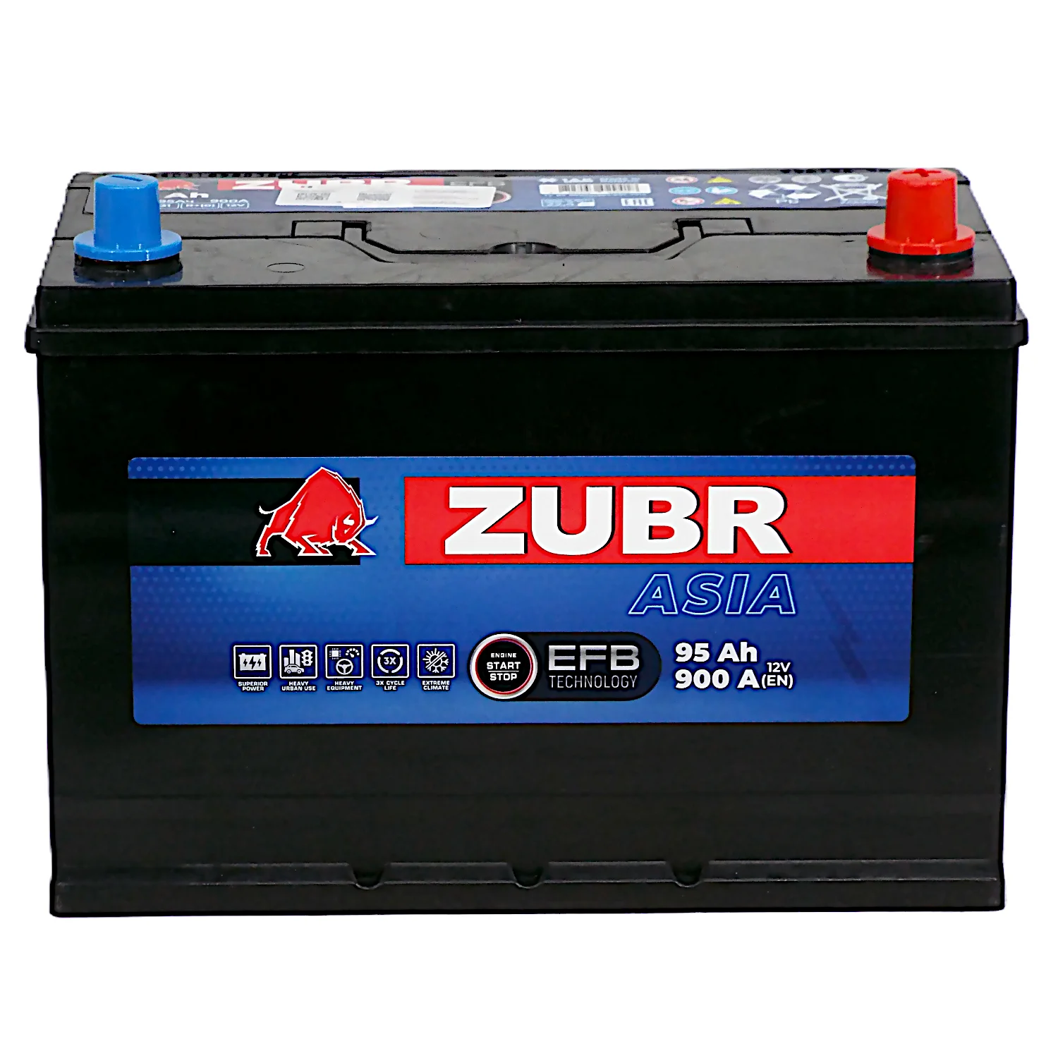 Аккумулятор ZUBR EFB Asia 95 Ач о.п. Фото 1