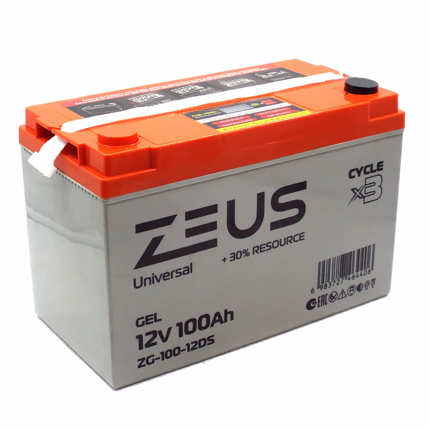 Аккумулятор ZEUS ZG-100-12DS GEL (12V100Ah) универсальный Фото 1