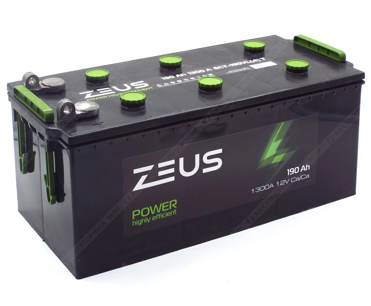 Аккумулятор ZEUS POWER 190 Ач п.п. клеммы под болт