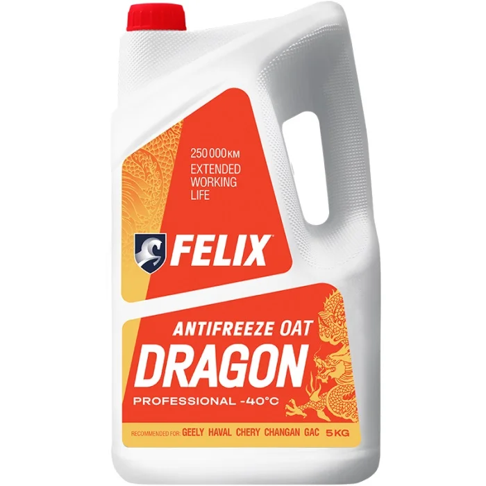 Антифриз FELIX Dragon (-40) красный 5кг Фото 1