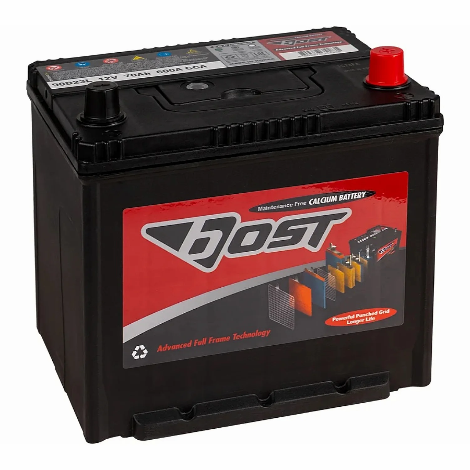 Аккумулятор BOST ASIA 90D23L 70 Ач о.п.