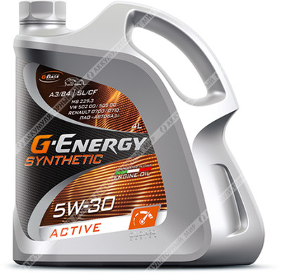 Масло моторное 5w30 G-Energy Synthetic Active синтетическое 4л