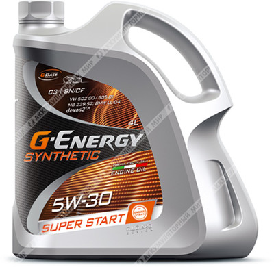 Масло моторное 5w30 G-Energy Synthetic Super Start синтетическое 4л