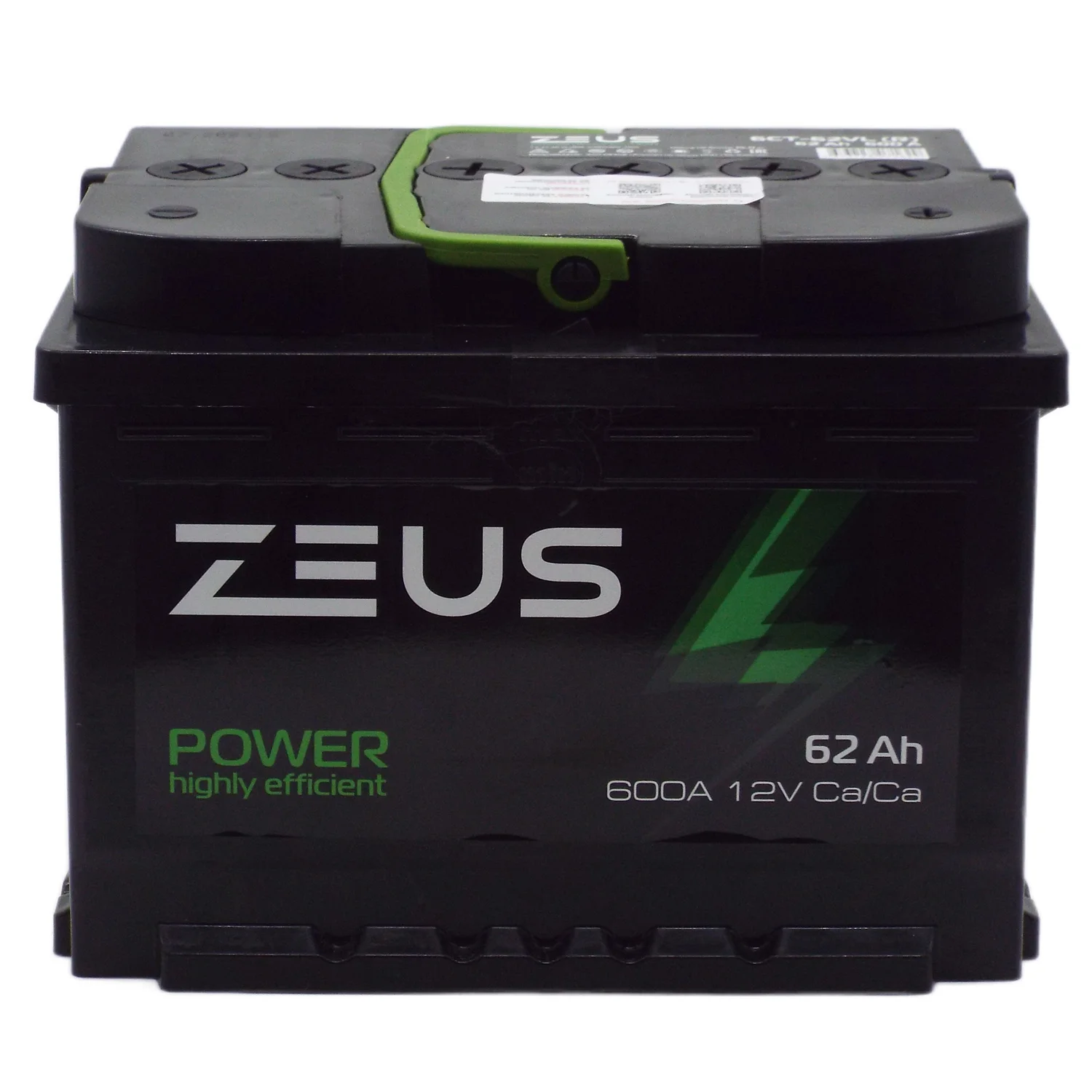 Аккумулятор ZEUS POWER 62 Ач о.п. Фото 1