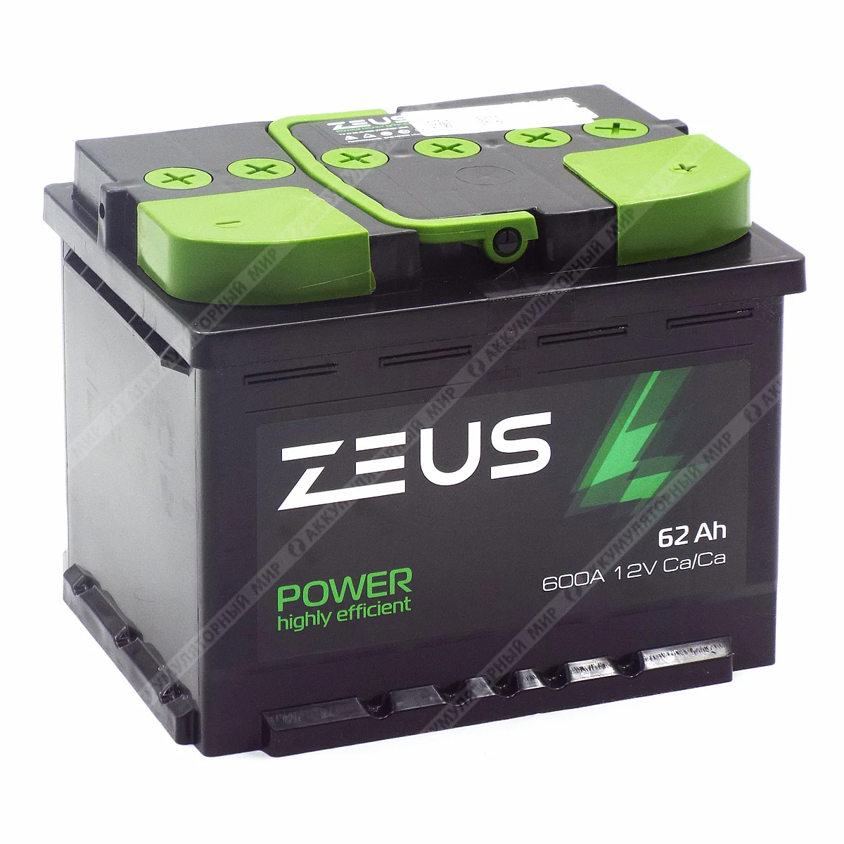 Аккумулятор ZEUS POWER 62 Ач о.п. Фото 1