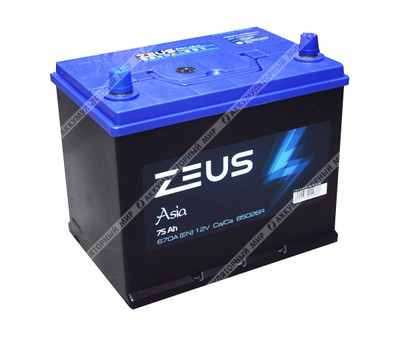 Аккумулятор ZEUS Asia 85D26L 75 Ач о.п.