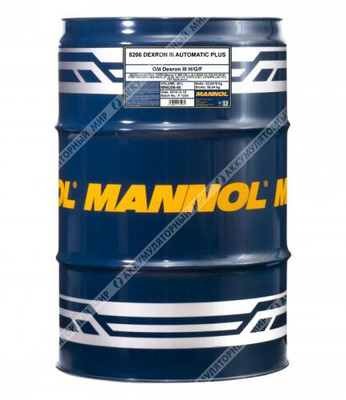 Масло трансм. Mannol ATF DEXRON III AUTOMATIC 60л