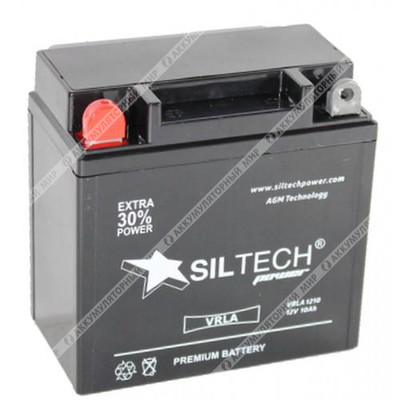 Аккумулятор SILTECH мото 10 Ач п.п. (12N9-3B) VRLA 1210
