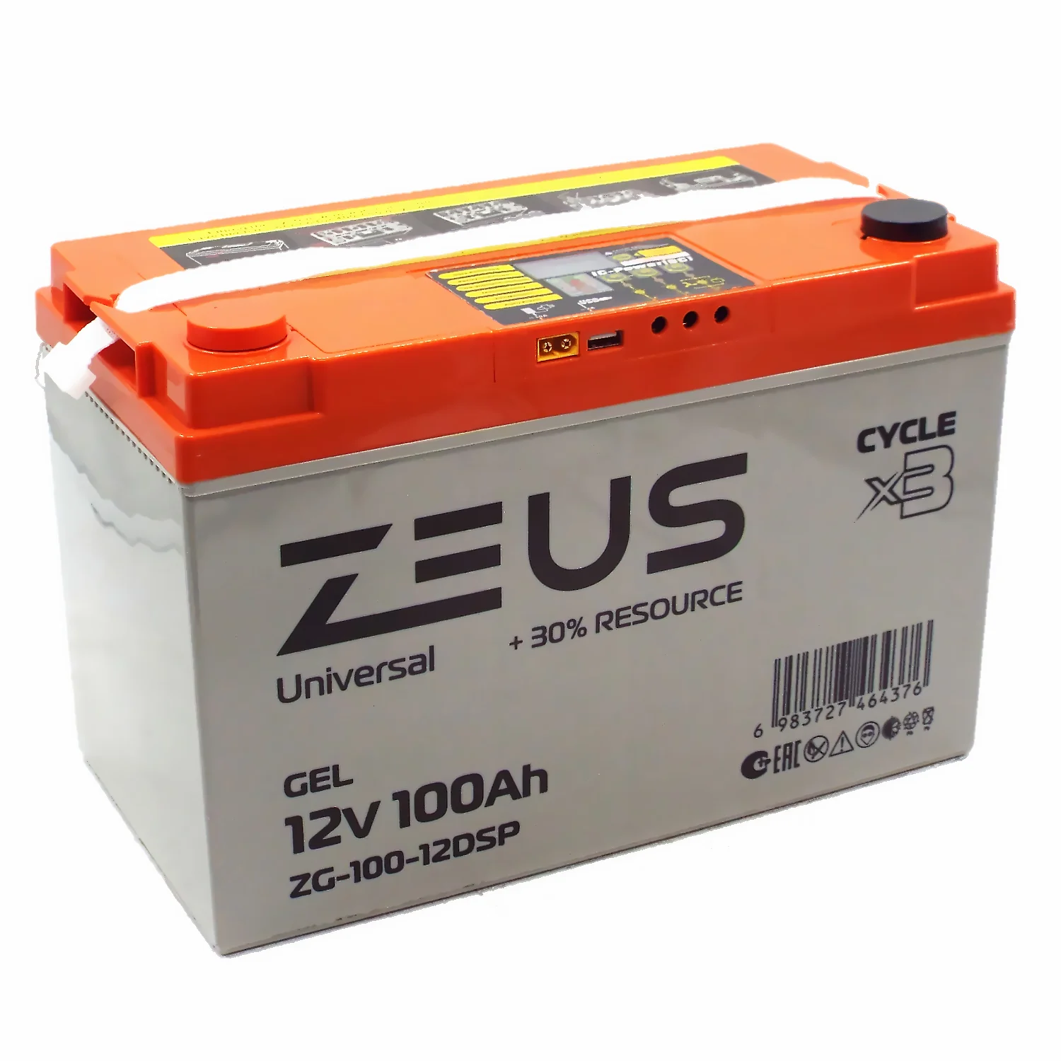 Аккумулятор ZEUS ZG-100-12DSP GEL (12V100Ah) универсальный Фото 1