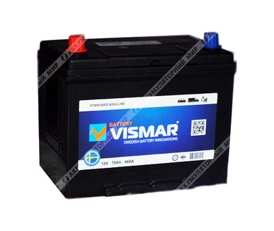 Аккумулятор VISMAR Asia 85D26R 75 Ач п.п. STOCK-ЦЕНА
