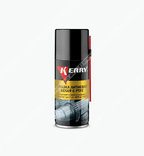 Смазка литиевая KERRY KR-942-1 белая с PTFE 210 мл (аэрозоль) Фото 1