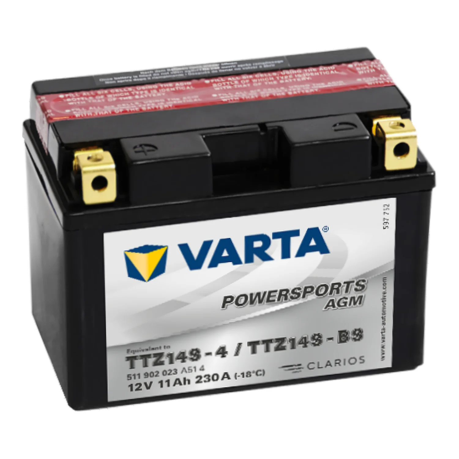 Аккумулятор VARTA 11 Ач п.п. (TTZ14S-BS) 511 902 023 РАСПРОДАЖА