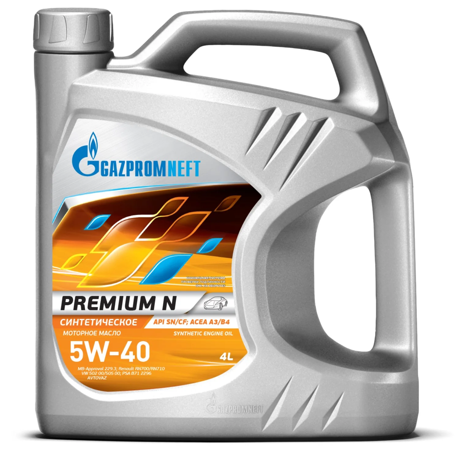 Масло моторное GAZPROMNEFT Premium N 5W-40, 4л