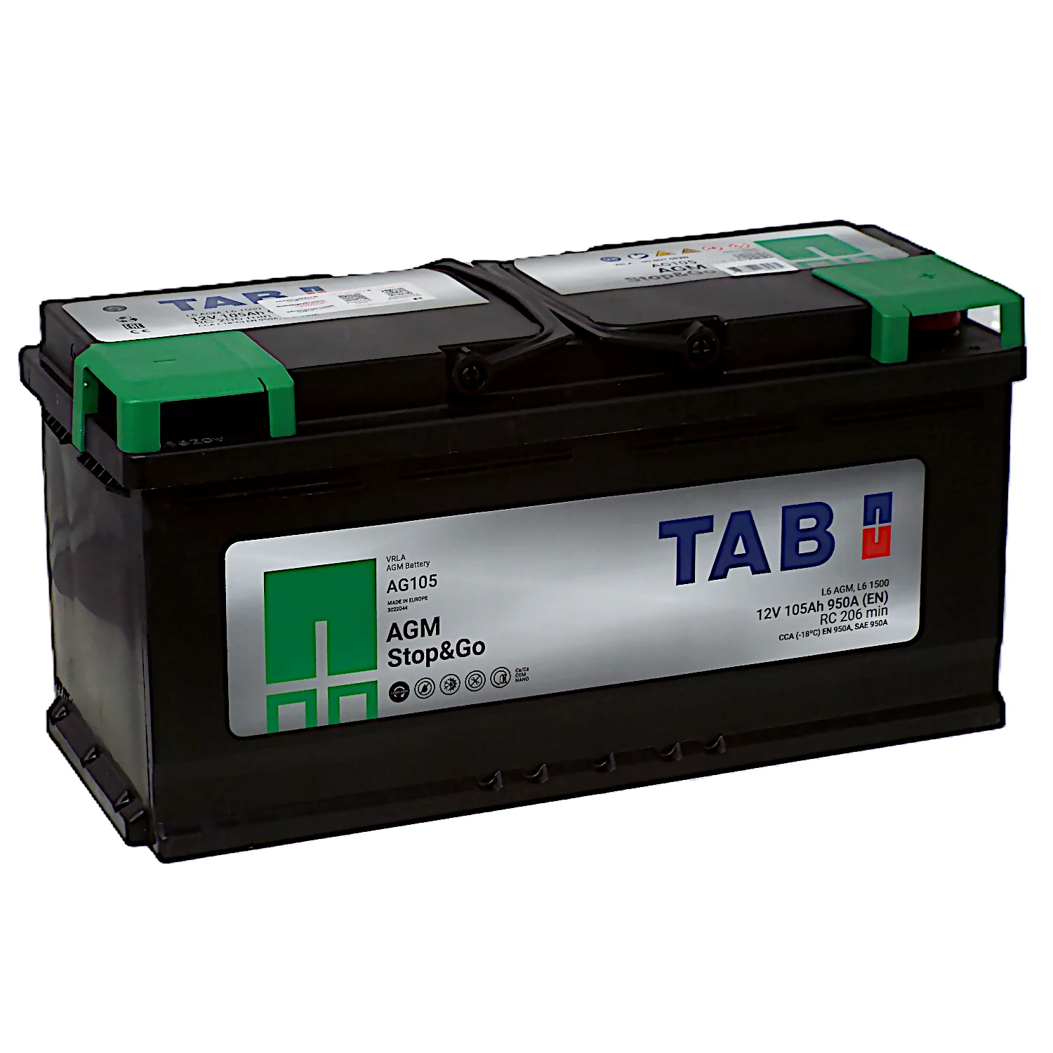 Аккумулятор TAB AGM 105 Ач о.п.