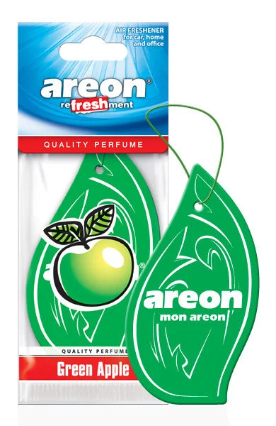 Ароматизатор подвесной Green Apple/Зеленое яблоко AREON REFRESHMENT картон Фото 1