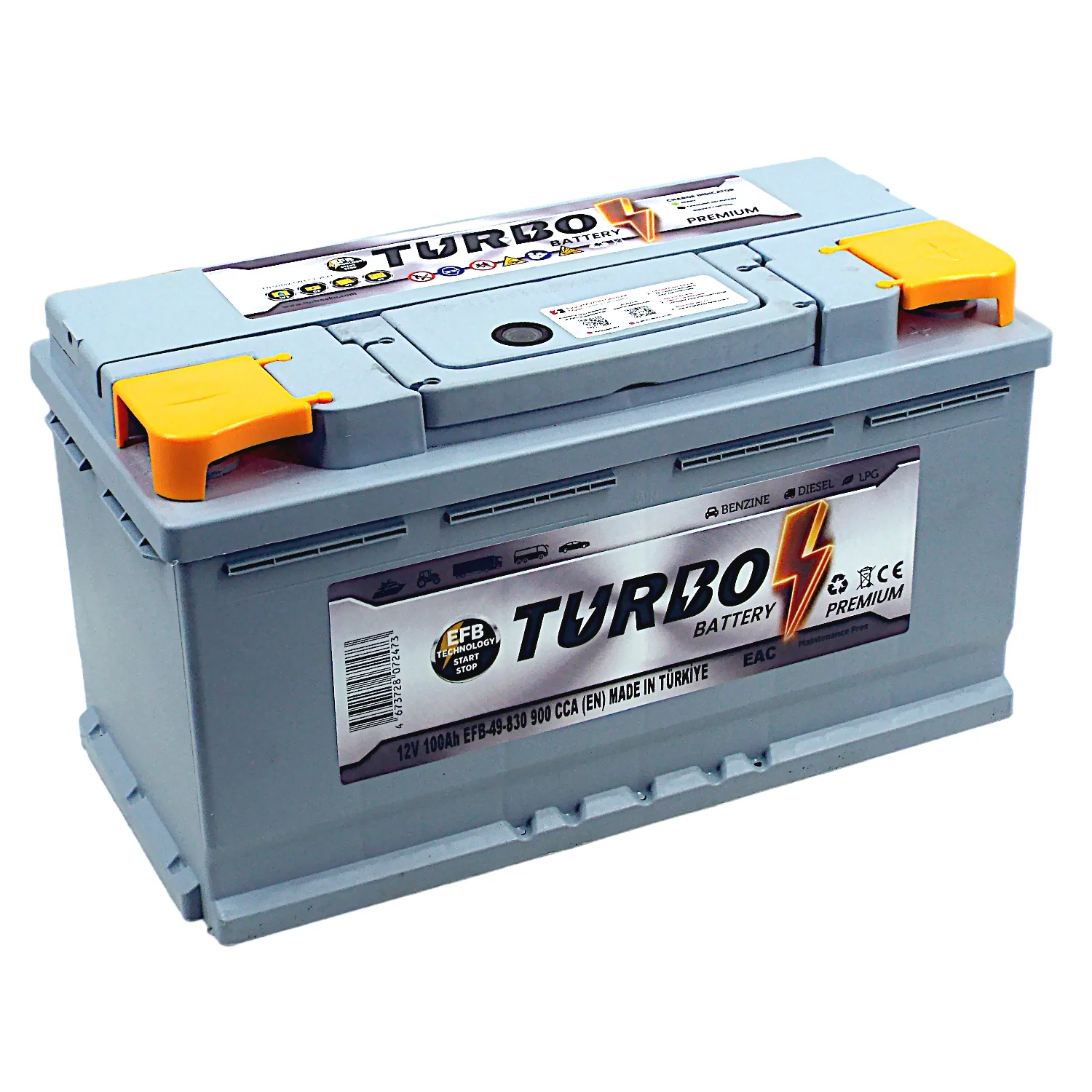 Аккумулятор TURBO EFB 100 Ач о.п. Фото 1