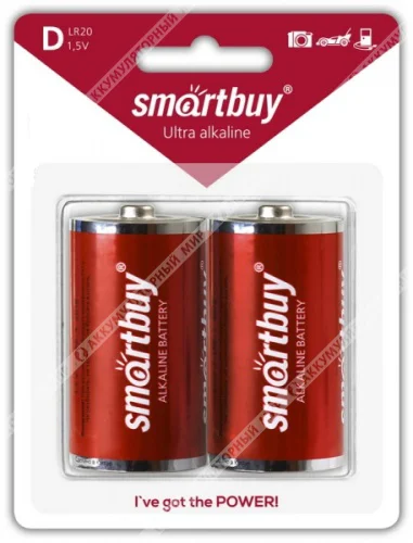 Батарейка Smartbuy LR20 1.5V BL*1