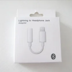 Переходник Lightning to Headphone Jack Bluetooth Pop-up в упак. белый Фото 1